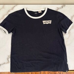 Levi's Kids Black and White Ringer Tee